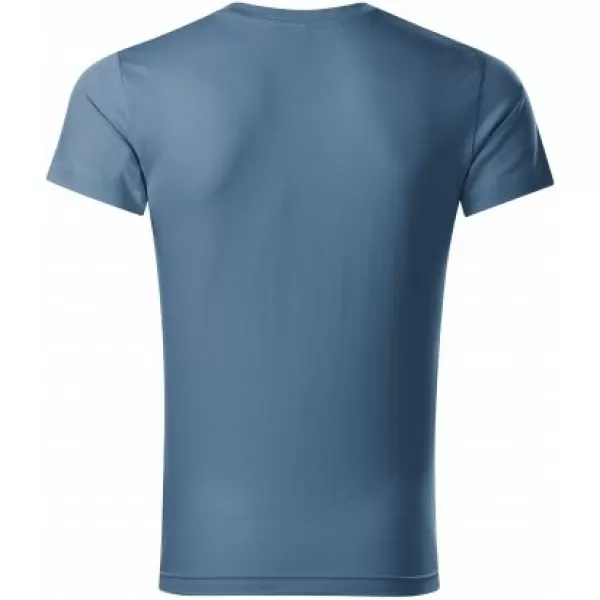  Pánské triko MALFINI SLIM FIT V-NECK 146 DENIM 