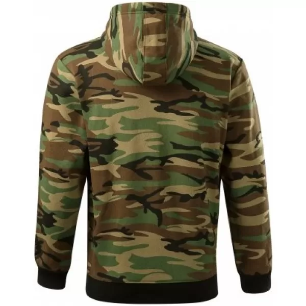  Pánská mikina MALFINI CAMO ZIPPER C19 CAMOUFLAGE BROWN 
