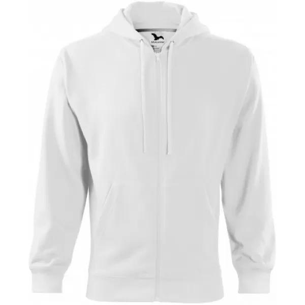  Pánská mikina MALFINI TRENDY ZIPPER 410 BÍLÁ 