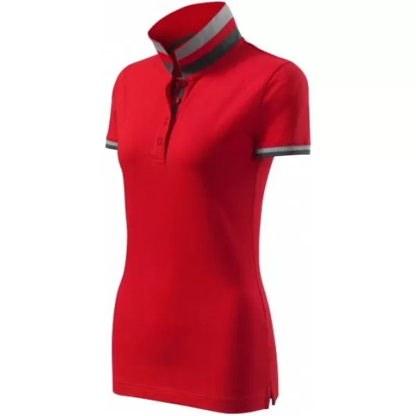  Dámské triko s límečkem MALFINI PREMIUM COLLAR UP 257 FORMULA RED 