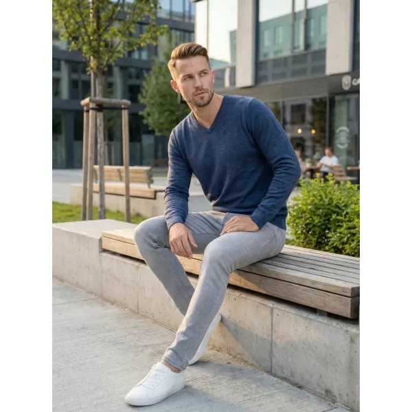 Pánský svetr ALTISPORT NIEREM MPLS095 TMAVĚ MODRÁ 