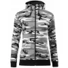 Dámská mikina MALFINI CAMO ZIPPER C20 CAMOUFLAGE GRAY