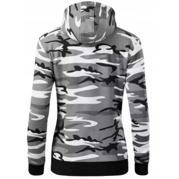  Dámská mikina MALFINI CAMO ZIPPER C20 CAMOUFLAGE GRAY 