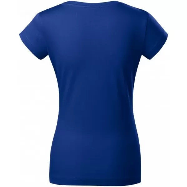  Dámské triko MALFINI FIT V-NECK 162 KRÁLOVSKÁ MODRÁ 