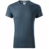 Pánské triko MALFINI FUSION 163 TMAVÝ DENIM MELÍR
