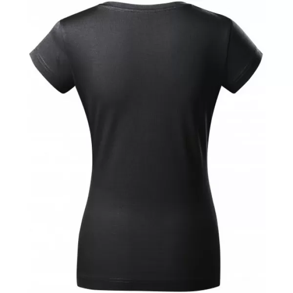  Dámské triko MALFINI FIT V-NECK 162 EBONY GRAY 