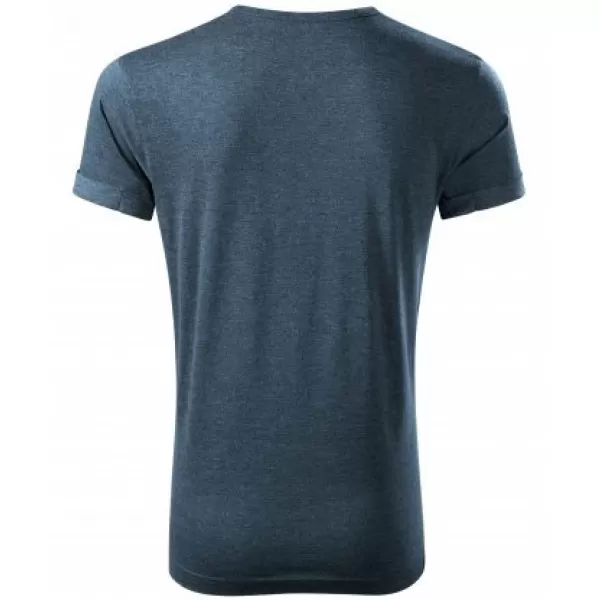  Pánské triko MALFINI FUSION 163 TMAVÝ DENIM MELÍR 