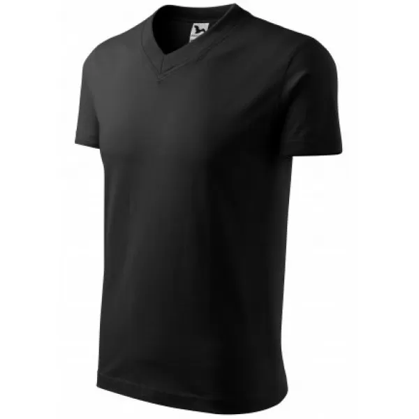  Pánské triko MALFINI V-NECK 102 ČERNÁ 