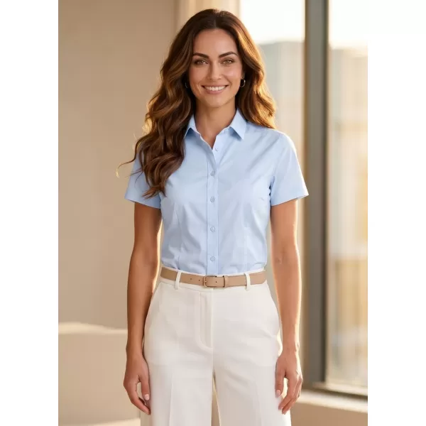  Dámská košile s krátkým rukávem MALFINI PREMIUM FLASH 261 LIGHT BLUE 