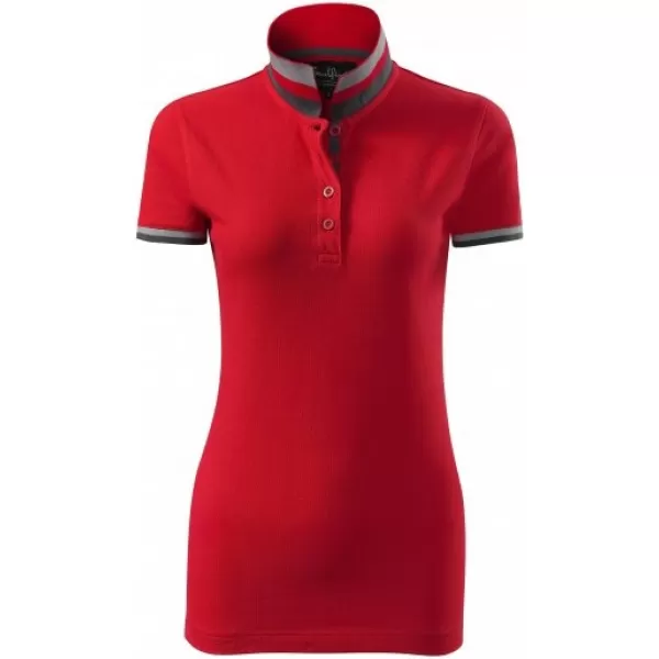  Dámské triko s límečkem MALFINI PREMIUM COLLAR UP 257 FORMULA RED 