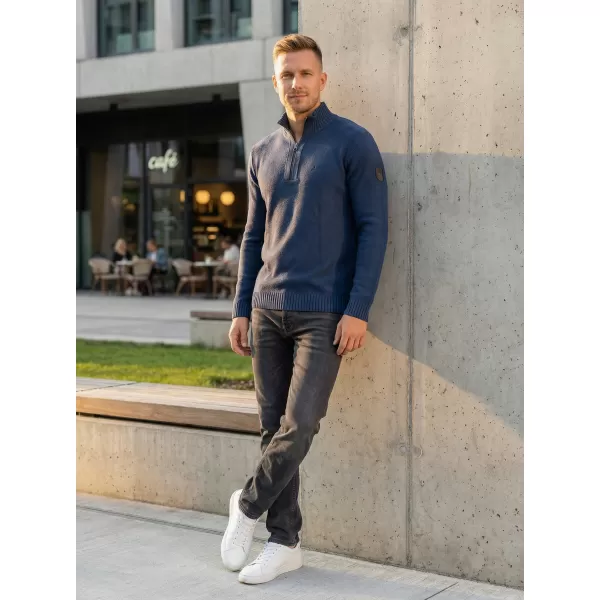  Pánský svetr ALTISPORT BASEK MPLS094 TMAVĚ MODRÁ 