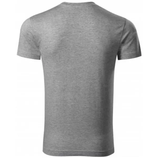  Pánské triko MALFINI SLIM FIT V-NECK 146 TMAVĚ ŠEDÝ MELÍR 