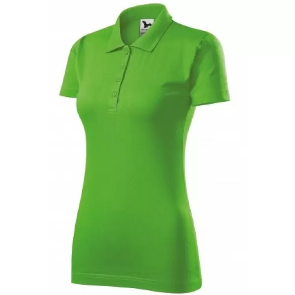  Dámské triko s límečkem MALFINI SINGLE J. 223 APPLE GREEN 