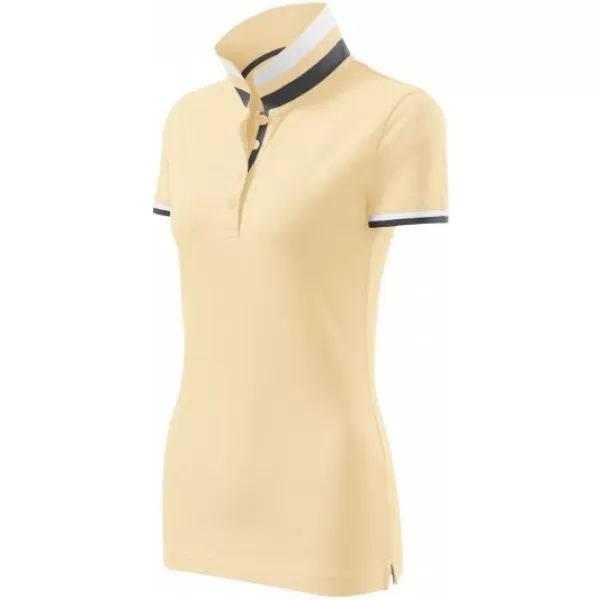  Dámské triko s límečkem MALFINI PREMIUM COLLAR UP 257 BOURBON VANILLA 