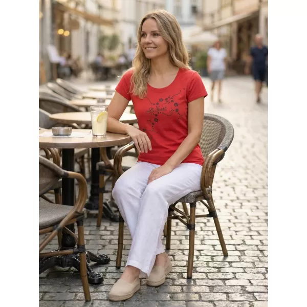  Dámské triko ALTISPORT CARRYOVER ALW009F61 ČERVENÁ 