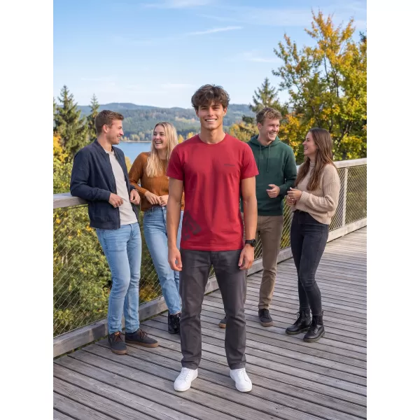 Pánské triko ALTISPORT ALM013129 MARLBORO ČERVENÁ 