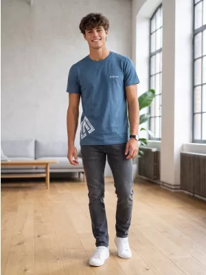 Pánské triko ALTISPORT ALM013129 DENIM