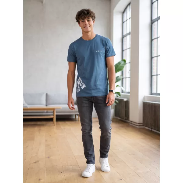  Pánské triko ALTISPORT ALM013129 DENIM 