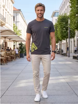 Pánské triko ALTISPORT ALM013129 EBONY GRAY