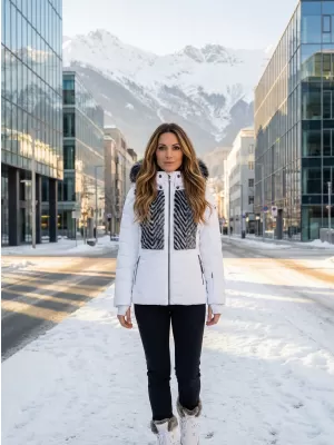 Dámská zimní bunda LUHTA ELLOLA OPTIC WHITE