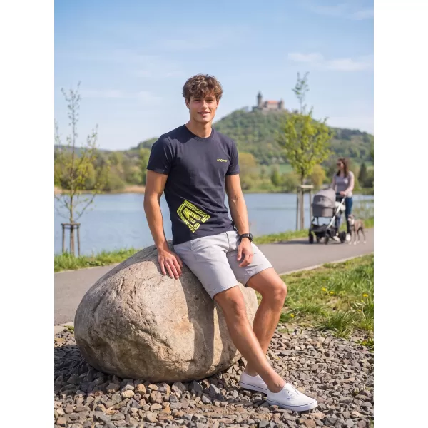  Pánské triko ALTISPORT ALM013129 NÁMOŘNÍ MODRÁ 