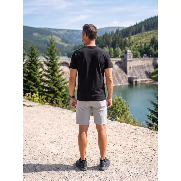  Pánské triko ALTISPORT ALM013129 ČERNOČERVENÁ 
