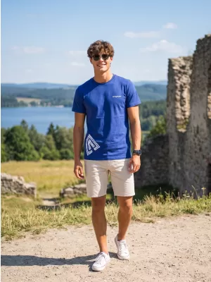 Pánské triko ALTISPORT ALM013129 KRÁLOVSKÁ MODRÁ