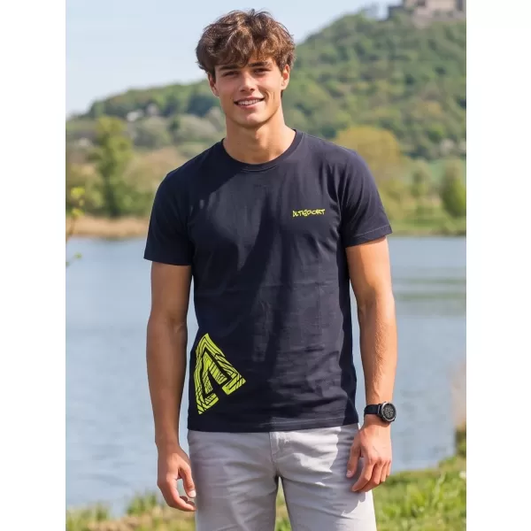  Pánské triko ALTISPORT ALM013129 NÁMOŘNÍ MODRÁ 