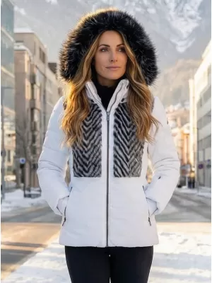 Dámská zimní bunda LUHTA ELLOLA OPTIC WHITE