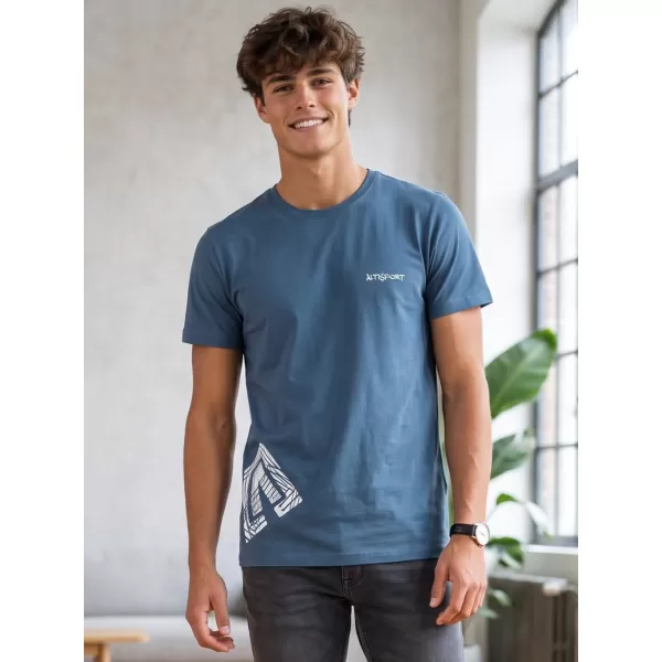  Pánské triko ALTISPORT ALM013129 DENIM 