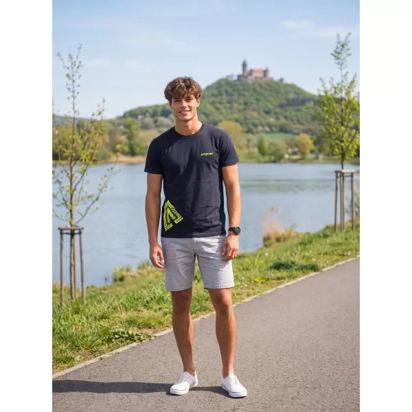  Pánské triko ALTISPORT ALM013129 NÁMOŘNÍ MODRÁ 