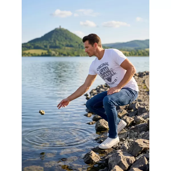  Pánské triko SAM 73 LIAM MT 768 BÍLÁ 