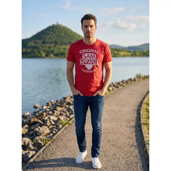  Pánské triko SAM 73 LIAM MT 768 ČERVENÁ 