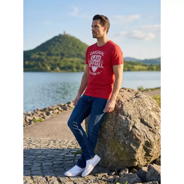  Pánské triko SAM 73 LIAM MT 768 ČERVENÁ 