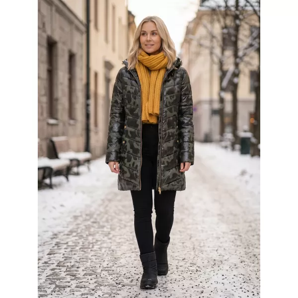  Dámský kabát SAM 73 ALISHA WB 806 TMAVĚ ZELENÁ 