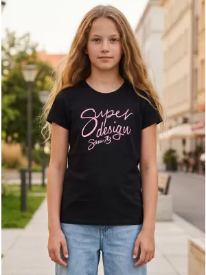 Dívčí triko SAM 73 CAITLYN GT 544 ČERNÁ