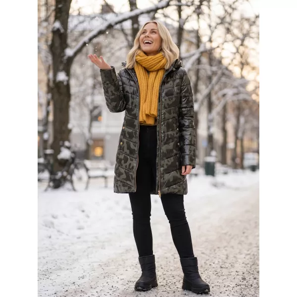  Dámský kabát SAM 73 ALISHA WB 806 TMAVĚ ZELENÁ 