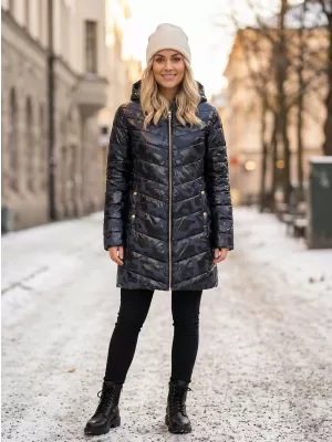 Dámský kabát SAM 73 ALISHA WB 806 TMAVĚ MODRÁ