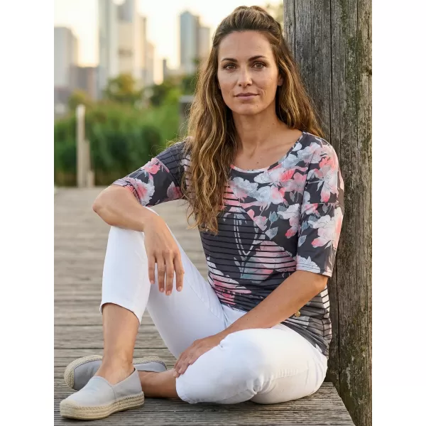  Dámské triko KIXMI KRISTIE TMAVĚ ŠEDÁ 