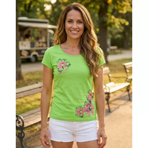  Dámské triko ALTISPORT CARRYOVER ALW016122 APPLE GREEN 
