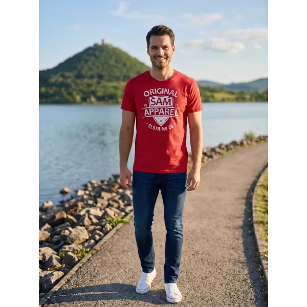  Pánské triko SAM 73 LIAM MT 768 ČERVENÁ 