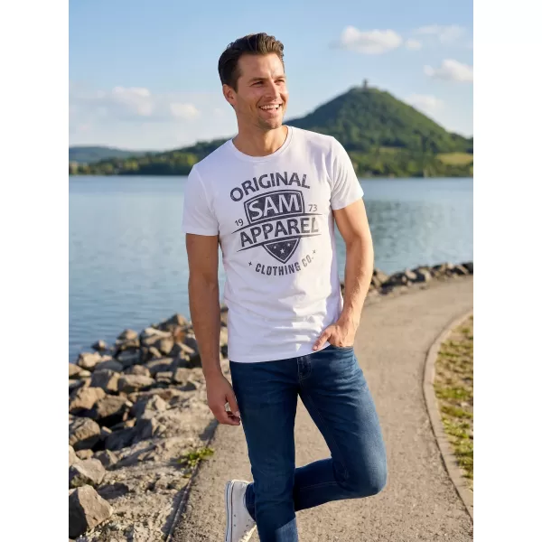 Pánské triko SAM 73 LIAM MT 768 BÍLÁ 
