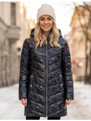 Dámský kabát SAM 73 ALISHA WB 806 TMAVĚ MODRÁ