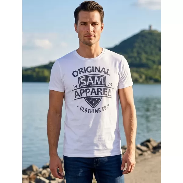  Pánské triko SAM 73 LIAM MT 768 BÍLÁ 