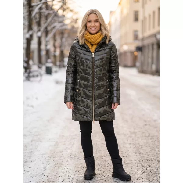  Dámský kabát SAM 73 ALISHA WB 806 TMAVĚ ZELENÁ 