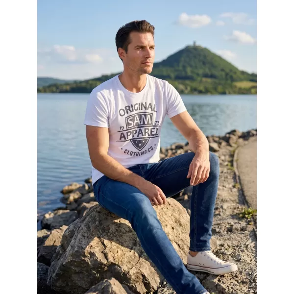  Pánské triko SAM 73 LIAM MT 768 BÍLÁ 