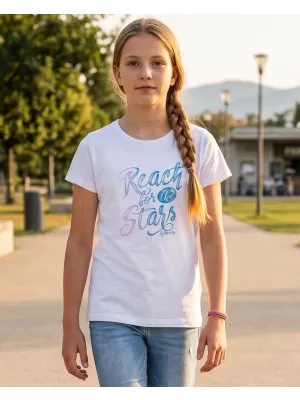 Dívčí triko SAM 73 BIDANO KTSS291 BÍLÁ