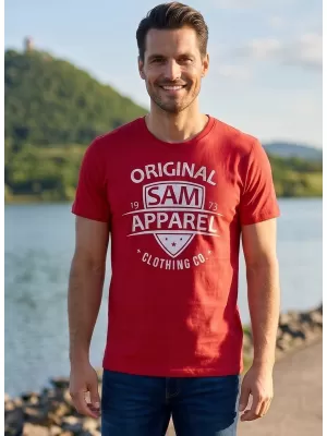 Pánské triko SAM 73 LIAM MT 768 ČERVENÁ