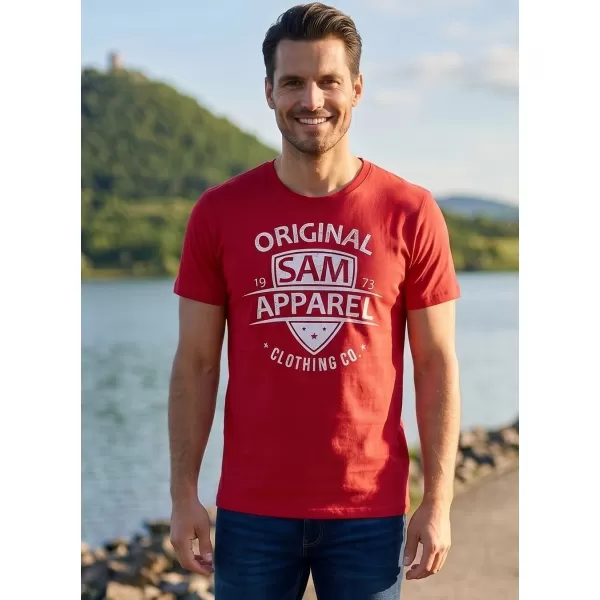  Pánské triko SAM 73 LIAM MT 768 ČERVENÁ 