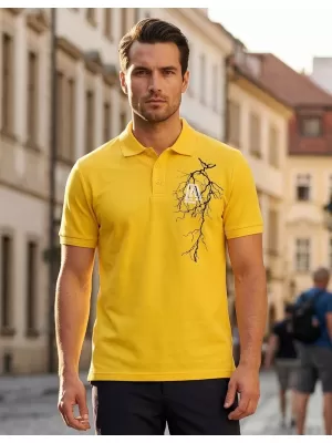 Pánské triko ALTISPORT CARRYOVER ALM027203 ŽLUTÁ